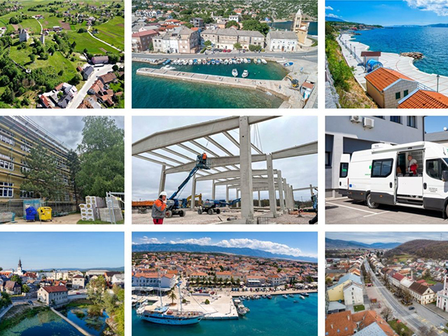 Kolaž dosadašnjih ličkih gradilišta/Foto Županije                                                                                                                                                                                                         